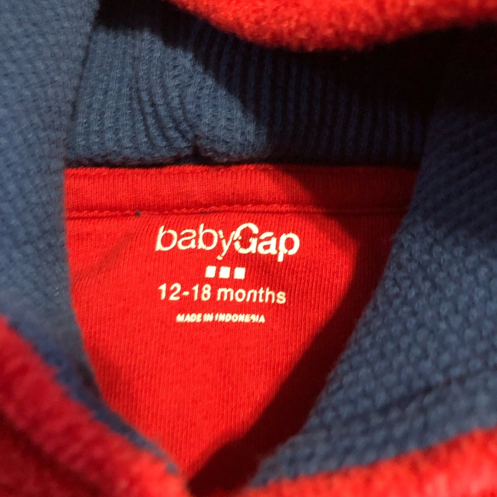 Baby GAP Boys Red Hoodie - Picture 4 of 7